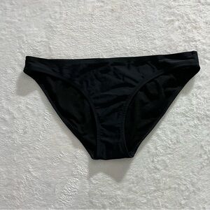 Old Navy Classic Swim Bikini Bottoms Mid Rise Black Brief Solid Medium Swimsuit